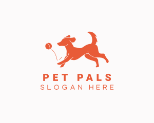 Pet Running Dog logo design