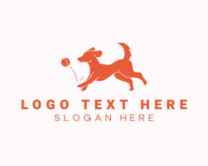 Pet Running Dog Logo