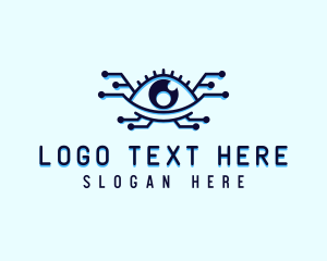 Vision - Eye Technology Security logo design