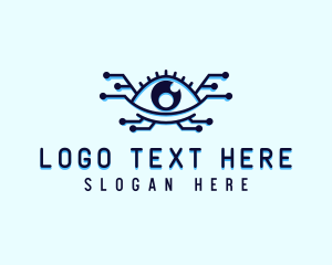 Networking - Eye Technology Security logo design