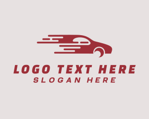 Racecar - Sedan Drag Racing logo design