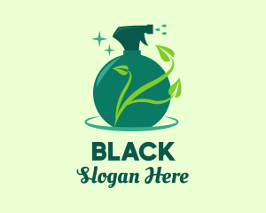 Housekeeping - Green Natural Gardening Spray logo design
