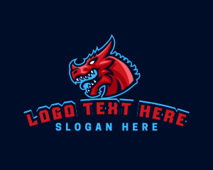 Serpent - Dragon Gaming Creature logo design