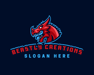 Creature - Dragon Gaming Creature logo design