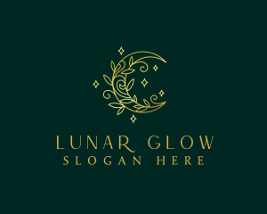 Moon Star Floral logo design