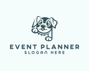 Spike Collar - Cartoon Pet Dog logo design