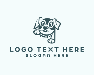 Cartoon - Cartoon Pet Dog logo design