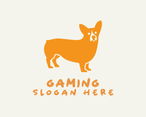 Hunter - Orange Corgi Dog logo design