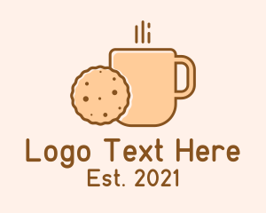 Cookie - Cookie Coffee Cup logo design