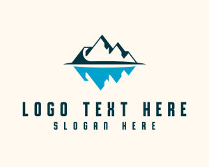 Camping - Mountain Ice Summit logo design