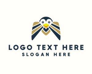 Penguin - Animal Bird Letter M logo design