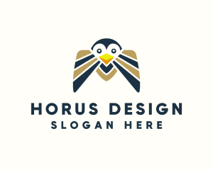 Horus - Animal Bird Letter M logo design