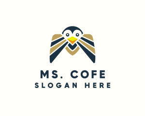 Animal Bird Letter M logo design