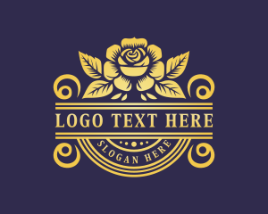 Feminine - Rose Floral Styling logo design