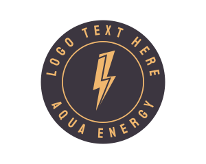 Lightning Bolt Energy  logo design