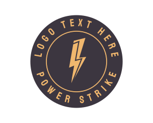 Lightning Bolt Energy  logo design