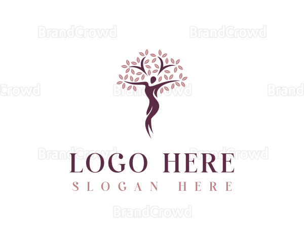 Organic Woman Tree Logo