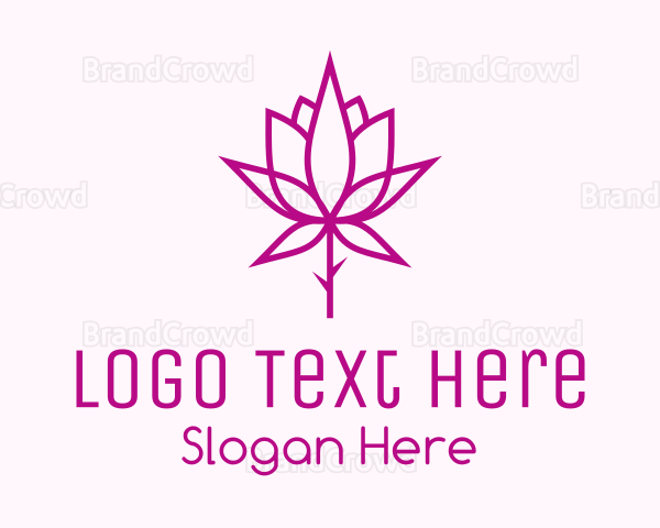 Botanical Rose Plant Logo