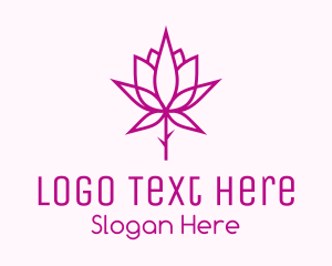 Lotus - Botanical Rose Plant logo design