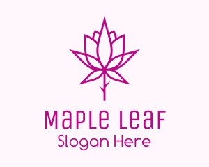 Botanical Rose Plant logo design