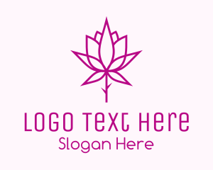 Wellness - Botanical Rose Plant logo design