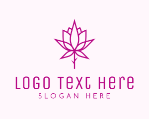 Plant - Botanical Rose Plant logo design