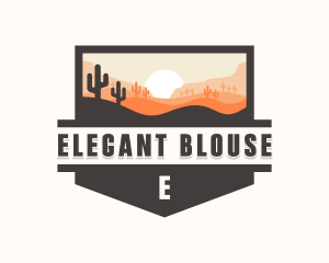 Outdoor Desert Sand Dune Logo