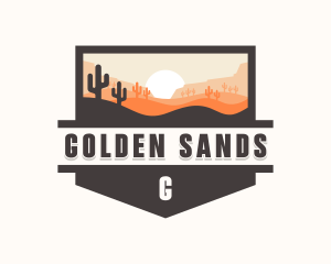 Sand - Outdoor Desert Sand Dune logo design