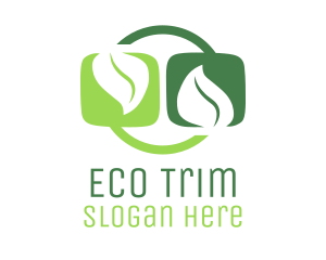 Leaves Eco Sustainability logo design