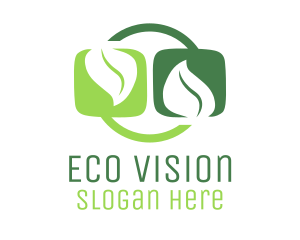 Leaves Eco Sustainability logo design