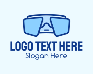 Goggles - Blue Snorkeling Goggles logo design