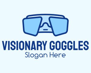 Goggles - Blue Snorkeling Goggles logo design