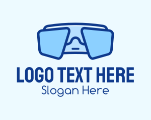 Blue Snorkeling Goggles Logo