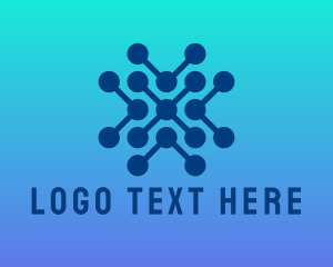 Tech - Blue Generic Network Technology logo design