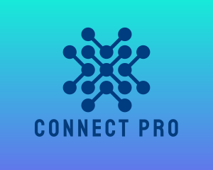 Blue Generic Network Technology logo design