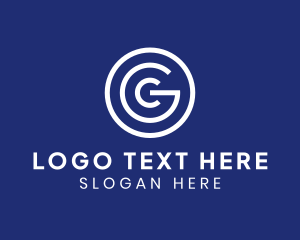 Letter Gc - Modern Round Studio logo design