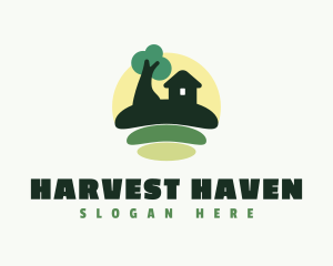 Agrarian - Hut Farm House logo design