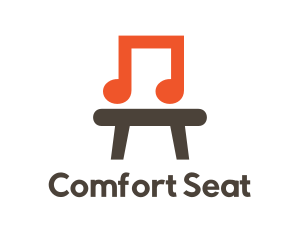 Stool - Musical Chair Stool logo design