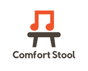 Stool - Musical Chair Stool logo design