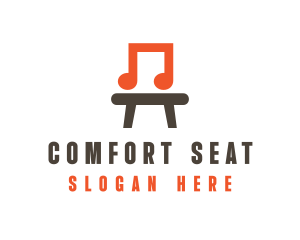 Musical Chair Stool logo design