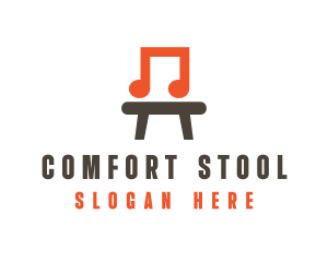 Musical Chair Stool logo design