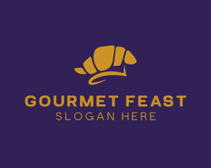 Feast - Croissant Bakery Pastry logo design