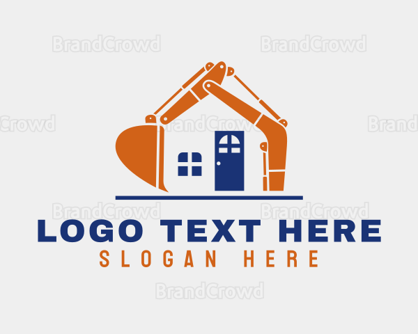 Excavator Home Builder Logo
