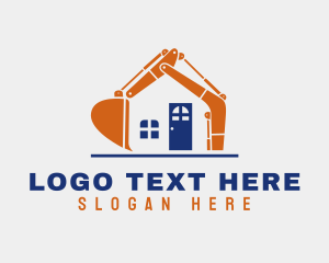 Property Developer - Excavator Home Builder logo design