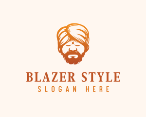 Sleeping Turban Man logo design