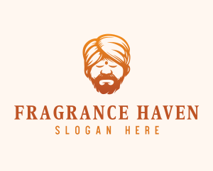 Sleeping Turban Man logo design