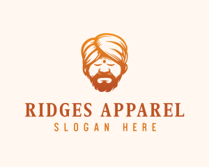 Sleeping Turban Man logo design