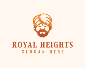 Sleeping Turban Man logo design