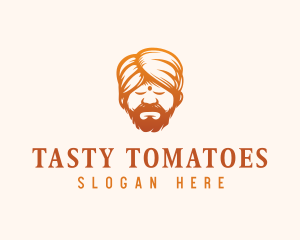 Sleeping Turban Man logo design