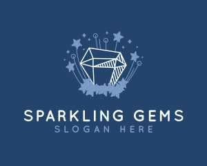 Glamorous Diamond Gem logo design